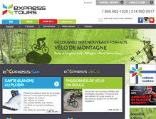 Tablet Screenshot of expresstours.ca